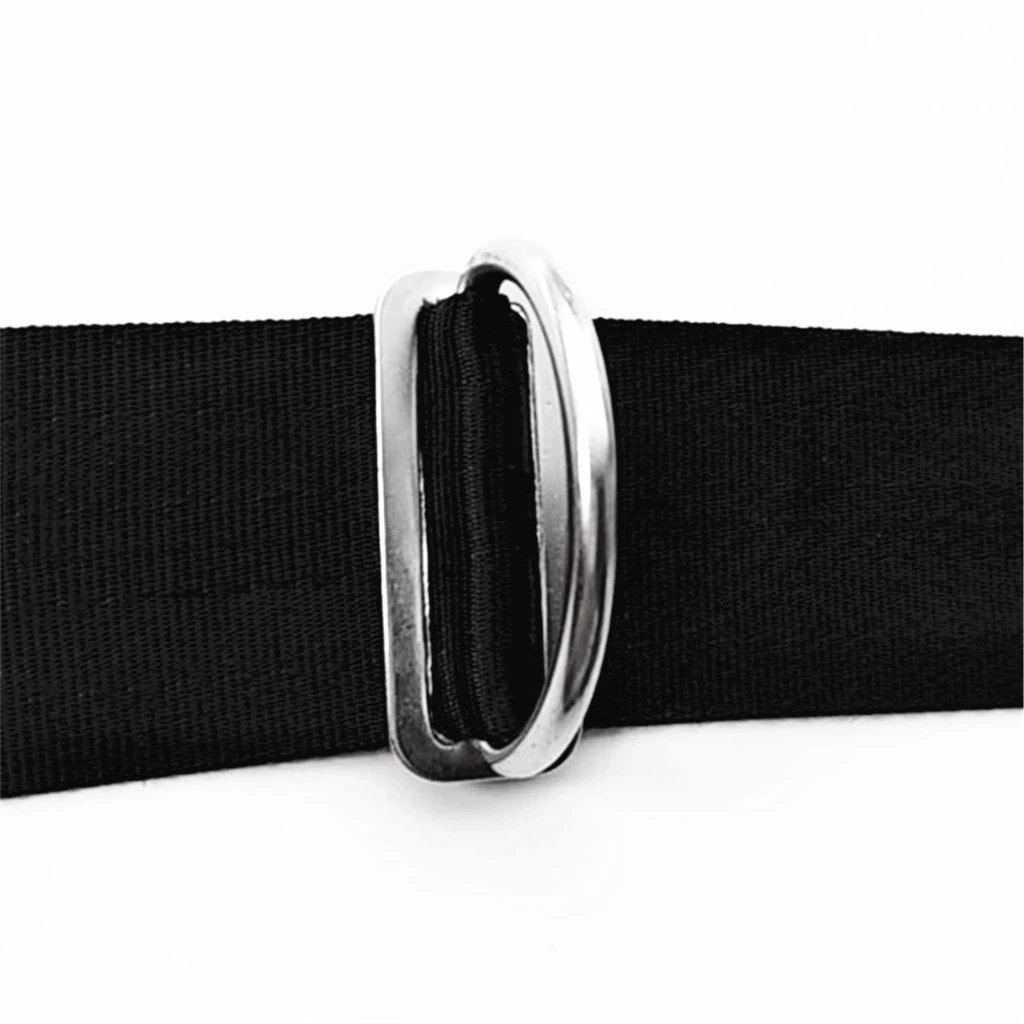 Perfeclan Scuba Diving Dive Stainless Steel Weight Belt Keeper Stopper Slider with D-ring Scuba Diving Weight Belt Keeper 