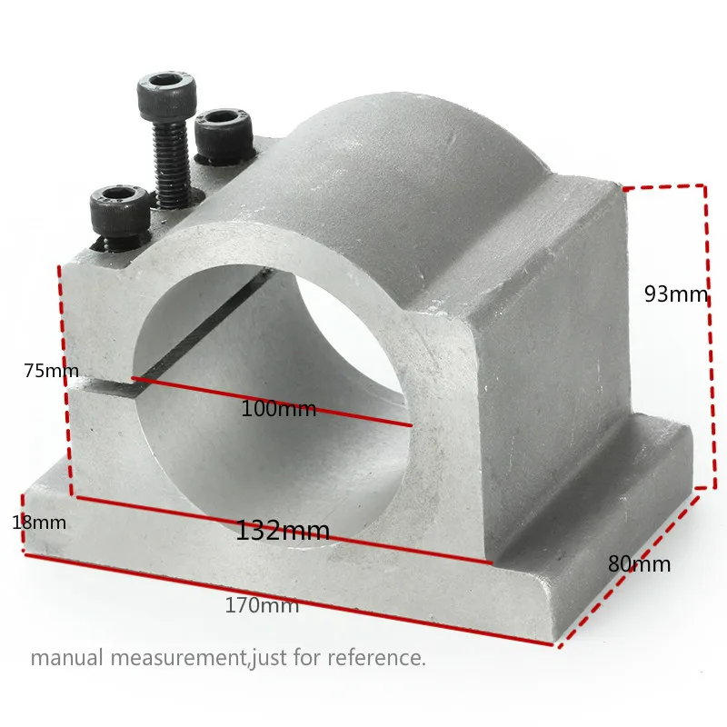 Скобы двигателя шпинделя 52 мм 57 мм 65 мм 80 мм 100 мм зажим с винтами для 0.3kw 0.4kw 0.5kw 0.6kw 0.8kw 1.5kw 2.2kw машинный шпиндель