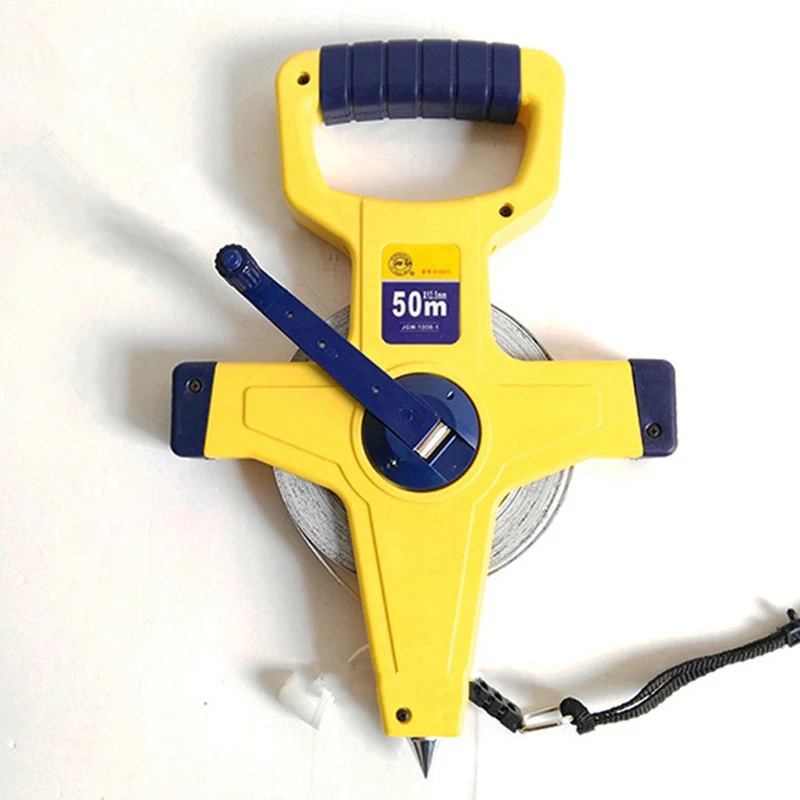 Color : Yellow, Size : 50m MUZIWENJU Ruler 50/100 M Portable Frame Steel Tape Measure Cross Long Tape Measure Engineering Ruler Ruler Meter Ruler Decoration Measuring Ruler Color : Yellow, Size : 50m MUZIWENJU Ruler 50/100 M Portable Frame Steel Tape Measure Cross Long Tape Measure Engineering Ruler Ruler Meter Ruler Decoration Measuring Ruler