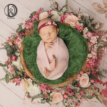 D& J 100 г/шт. Новая Корзина из рафии, наполнитель для подушки, одеяло, фоновый реквизит для фотосъемки новорожденных, студийный фон для фотосъемки