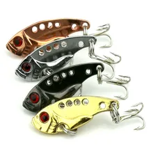 4 шт./компл. 3D глаза металлические блестки для рыбалки приманки для рыбалки ложка приманка снасти Крюк Горячая Распродажа