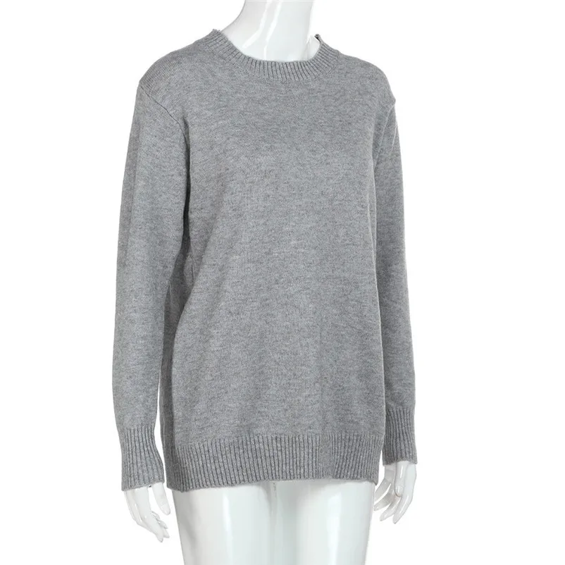 HOT sell sweaters fashion 2018 women high quality Long Sleeve Tops Sweater Casual Loose Knitwear Pullover invierno A29#N (7)