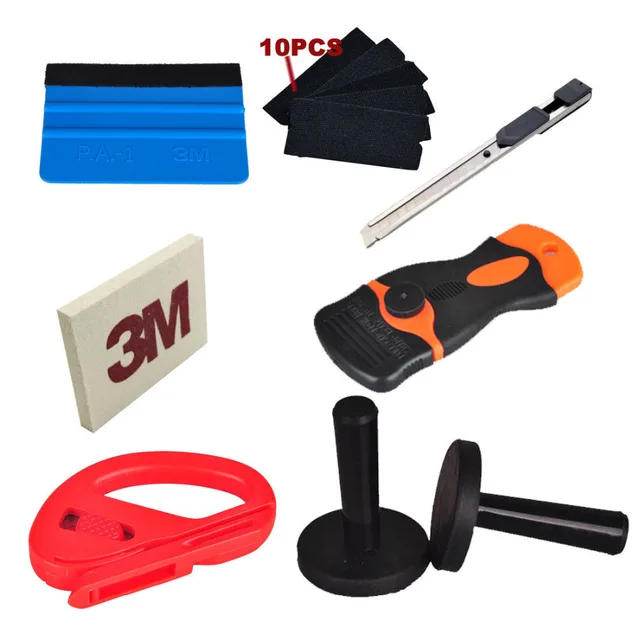 3m blue felt edge decals sticker vinyl sheet squeegee car wrap sheet vinyl tools