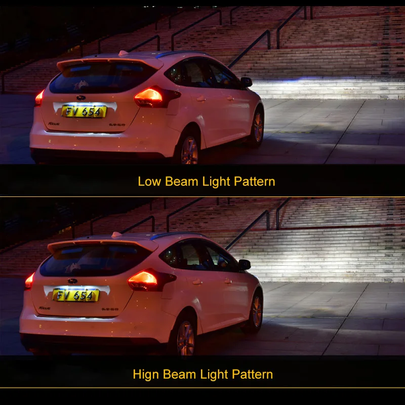 Головной светильник в сборе для Ford Focus левый и правый с светодиодный ходовой светильник DRL и желтым сигналом поворота