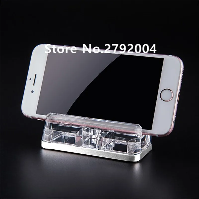 Visor do Telefone Lote Acrílico Telefone Celular Móvel Titulares Display Stand 10 Pçs - 5 Sistema EAS