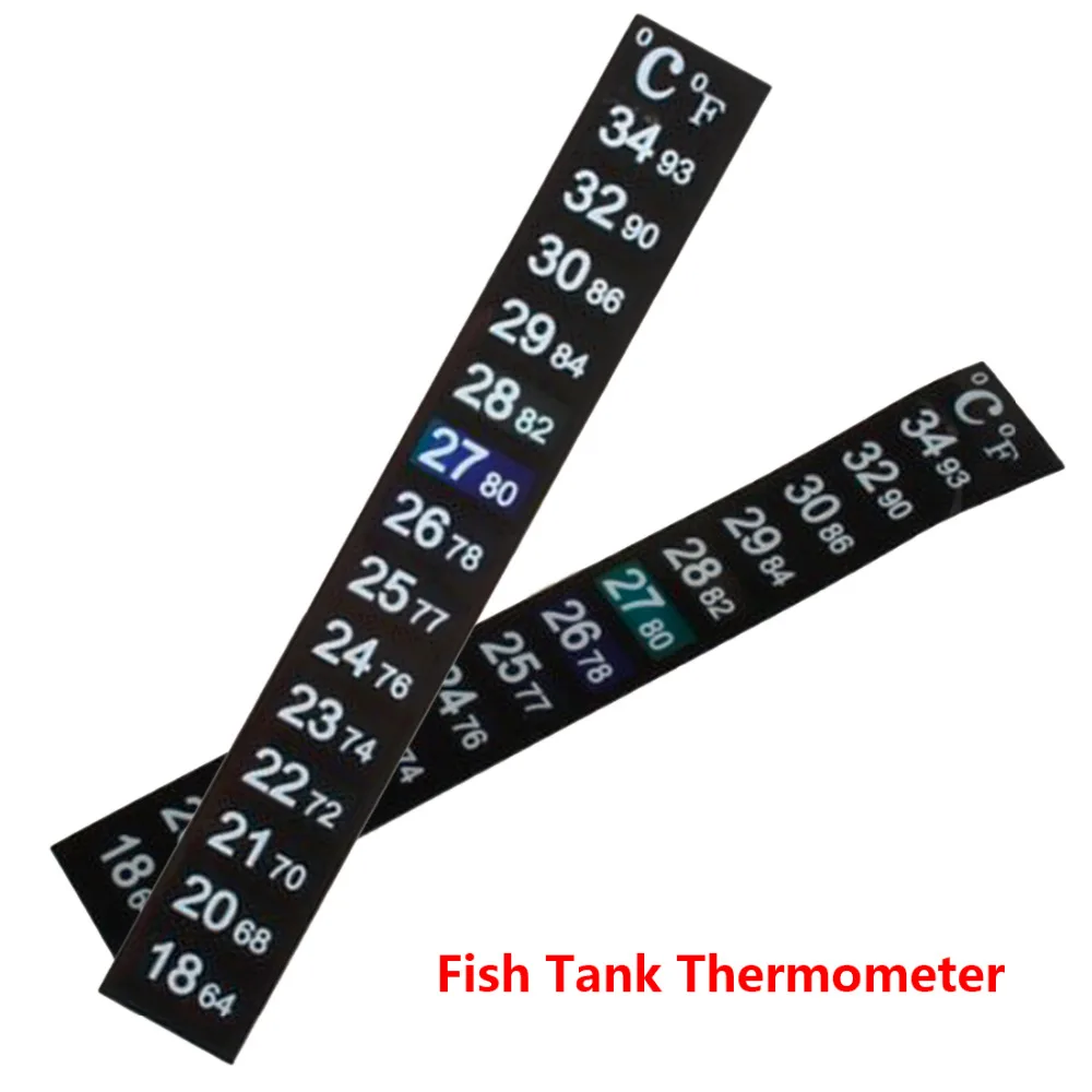 Наклеить ЖК-дисплей цифровой термометр клей палку в аквариума окна полосы