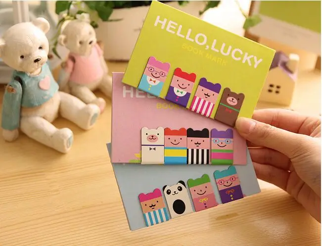 3 комплекта Милая магнитная закладка с рисунками из мультфильмов Мода DIY мультфильм бумага школьные офисные поставки для чтение книг подарок корейский papelaria