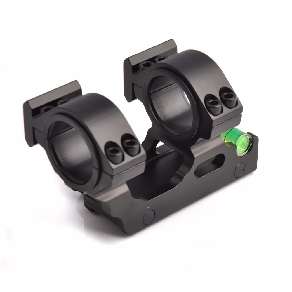 نطاق الدائري جبل قطرها 25.4 ملليمتر/30 ملليمتر مع مستوى الروح فقاعة حلقة ل 20 ملليمتر Picatinny ويفر Picatinny السكك الحديدية للصيد