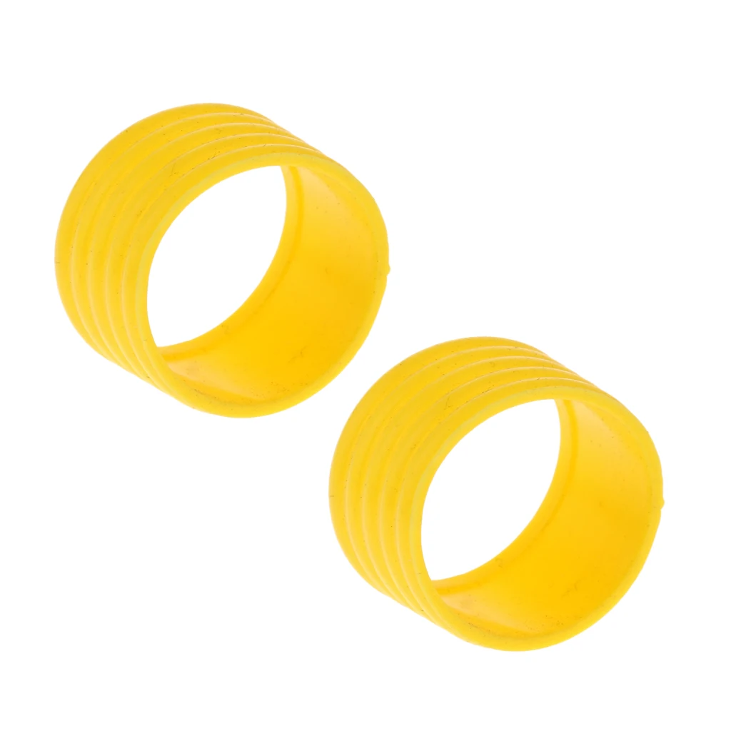 2 Pieces Indoor Games Sports Badminton Tennis Racket Grip Silicone Ring Protector Overgrip 5 Color Options Protection