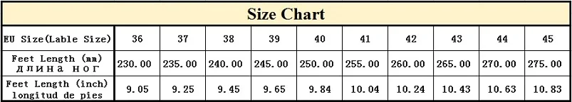 size chart-800