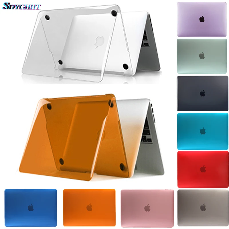Новый жесткий матовый чехол с кристаллами для MacBook Air 11 air 13 дюймов A1466 A1932 Pro 15 Retina