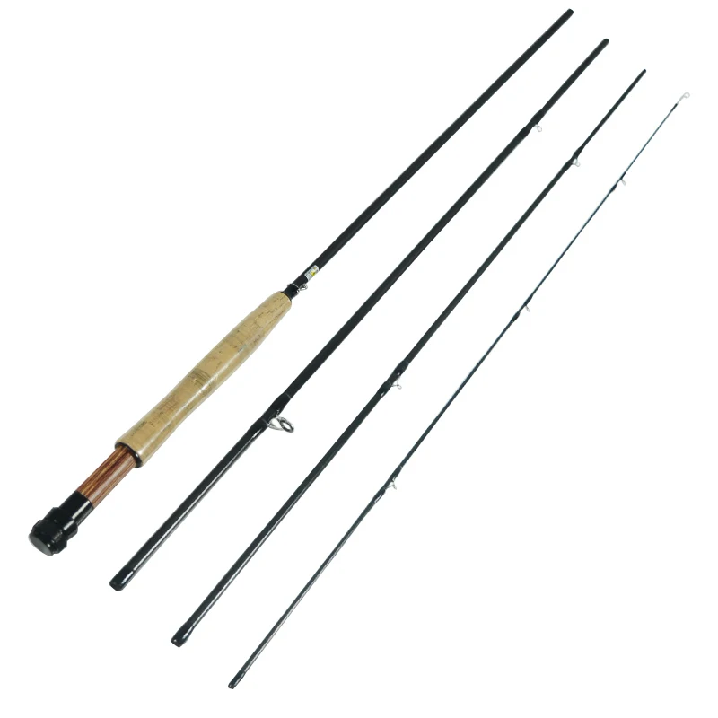 

Ultralight High Carbon Fiber Fly Fishing Rod 5WT 2.7M 4Section Medium Action Fly Fishing Pole M Power Lure Rod Red Blue Black