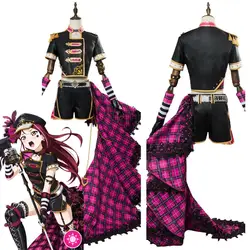 Люблю жить! Солнце! Рико Sakurauchi Косплэй костюм в стиле панк-рок наряд на Хэллоуин Карнавальный Косплэй костюм