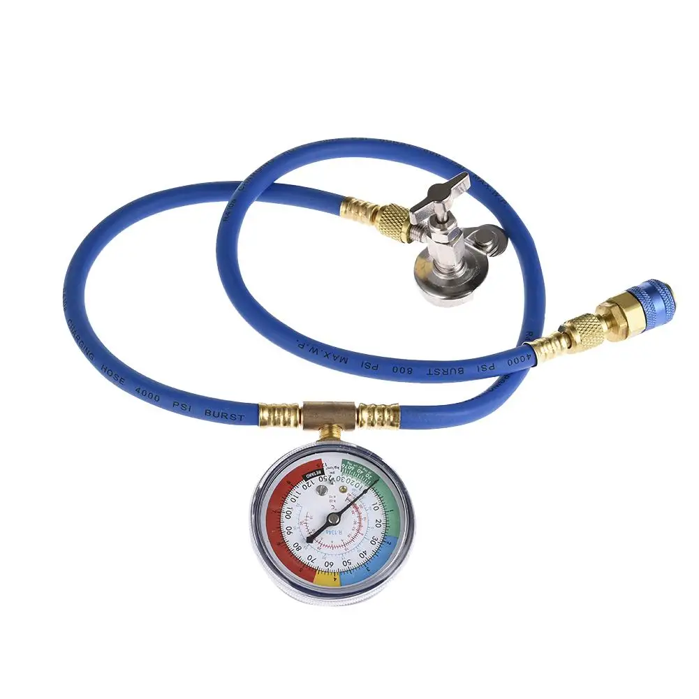 Bottle Opener Air Conditioner Fluoride Tube With Quick Release Refrigerant Connector Cold Pressure Gauge Car Conditioning Repair