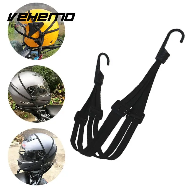 Motorcycle Helmet Fixed Strap Elastic String Net Luggage Bag Rope Cable ...