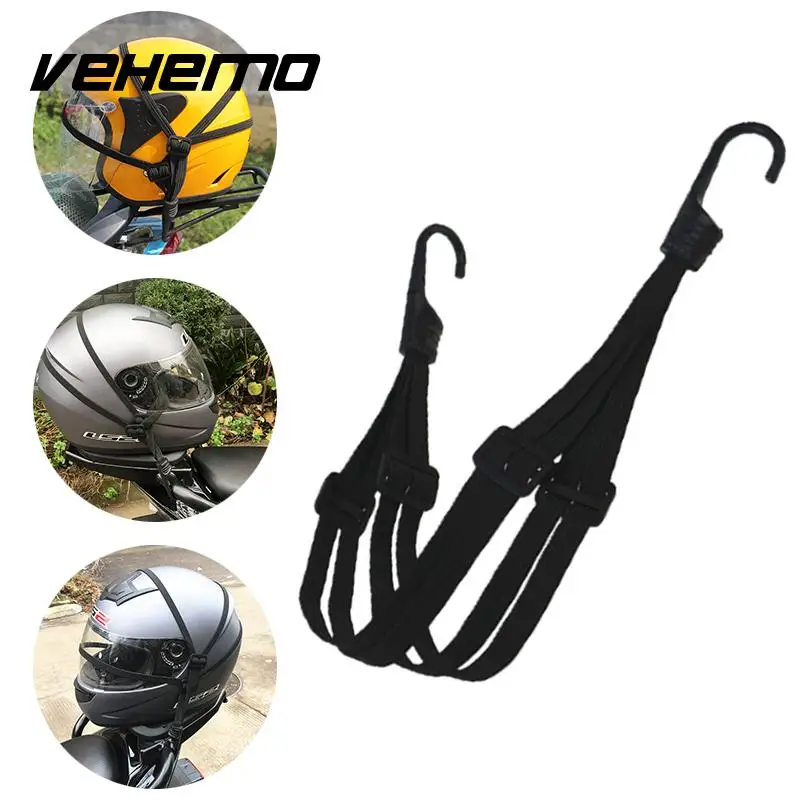 Motorcycle Helmet Luggage Rope Strength Retractable Elastic Strap Net Cable Belt