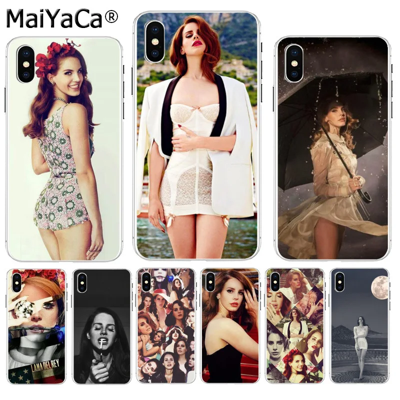 

MaiYaCa Beautiful Lana Del Rey Sexy Soft TPU silicone On Sale Luxury Cool Phone Case for iPhone 8 7 6 6S Plus X XS max 55S SE XR