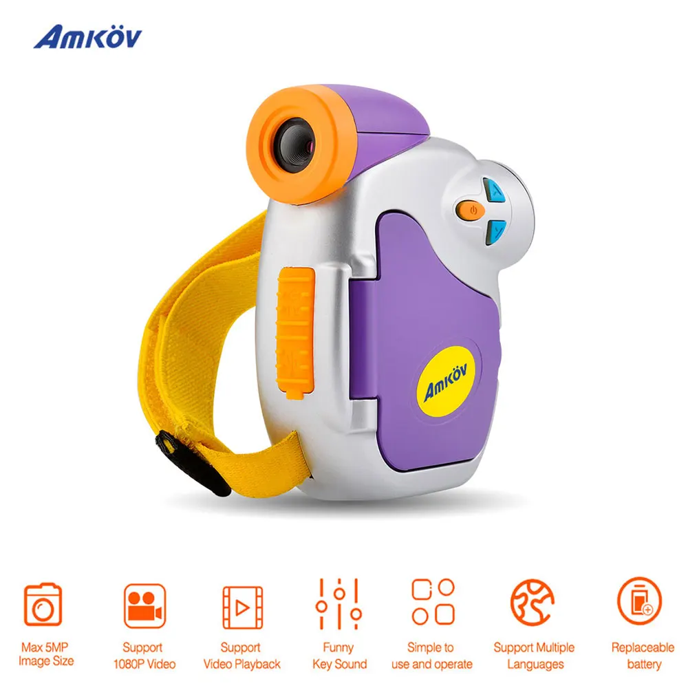 

Amkov DV-C7 1080P Lovely Mini DSLR Camera Video Camara Fotografica Digital Video Cameras profissional Photo Camera for Kids Gift