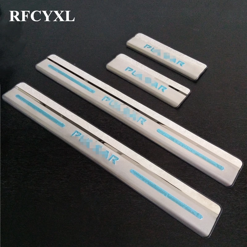 

4Pcs Fit for Nissan Pulsar 2012 2014 2017 Stainless Door Sill Plate Entry Scuff Covers Car Styling Auto Stickers Car Accessories