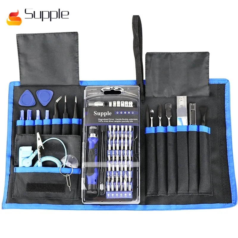 

Supple 80 in 1 Precision Screwdriver Set with Magnetic Driver Kit, Professional Electronics Repair Tool Kit for iPhone, for iPad