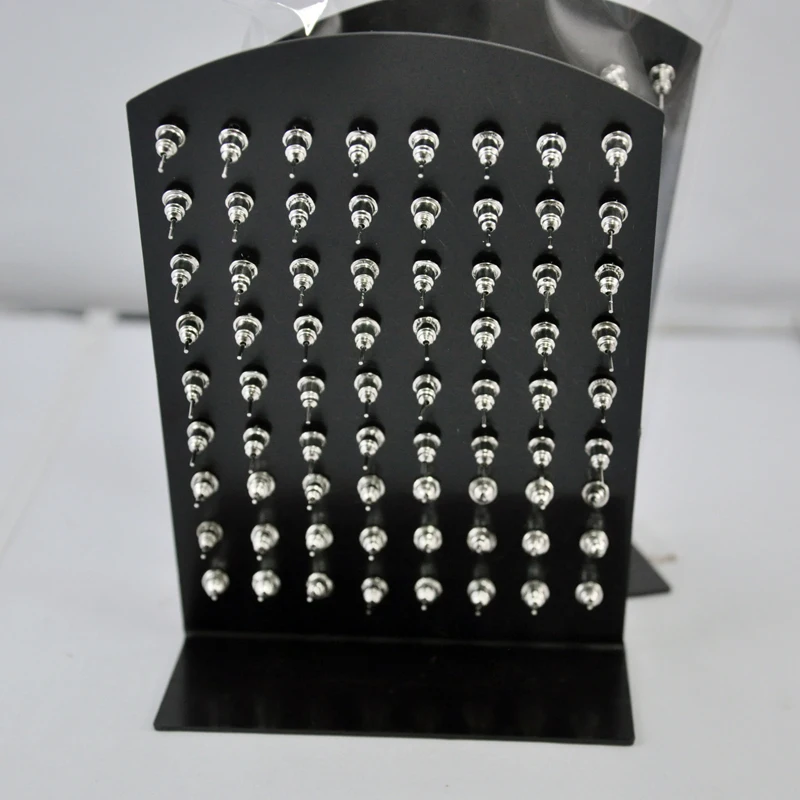 One Card 36Pairs Fashion Stainless Steel Multicolor Rhinestone Stud Earrings Wholesale Women Jewelry Lots LB286 4