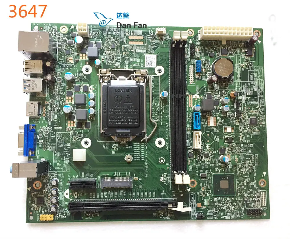 02YRK5 материнская плата для настольного компьютера DELL Inspiron 3647 3847 SFF DIH81R/General 12127 1M 100%