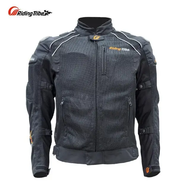 Cheap Riding Tribe Men's Motorcycle Motocross Racing Jaqueta Breathable Nylon Mesh Cloth Jacket Clothing Titanium Shoulder Protector