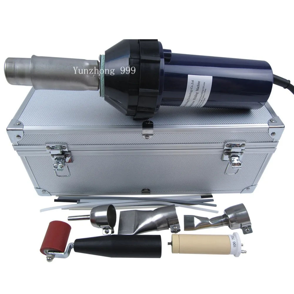 

230V 1600W Plastic Hot Air Torch Welding Gun plastic welder + 3x Nozzles +1x Heater Element + Some plastic rod