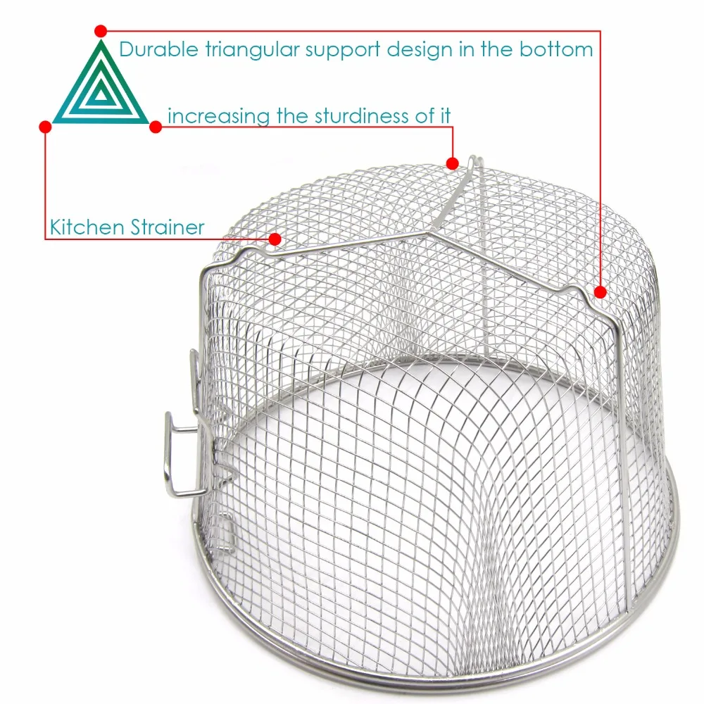 Новая фритюрница корзина горячие инструменты для приготовления пищи легкая Жарка французских картофельных чипсов закуски подача пищи презентация корзины для жарки с ручкой