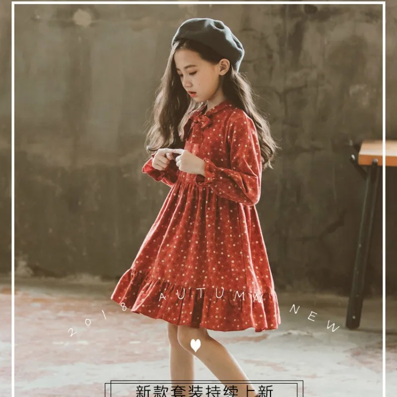Autumn Clothing Dress 2018 New Korean Style Fashion Kids S Autumn Clothing Dress 2018 New Korean Style Fashion Kids S Dresses Children Princess Vestidos Tide 4 14 Years Gdr416 In From Mother