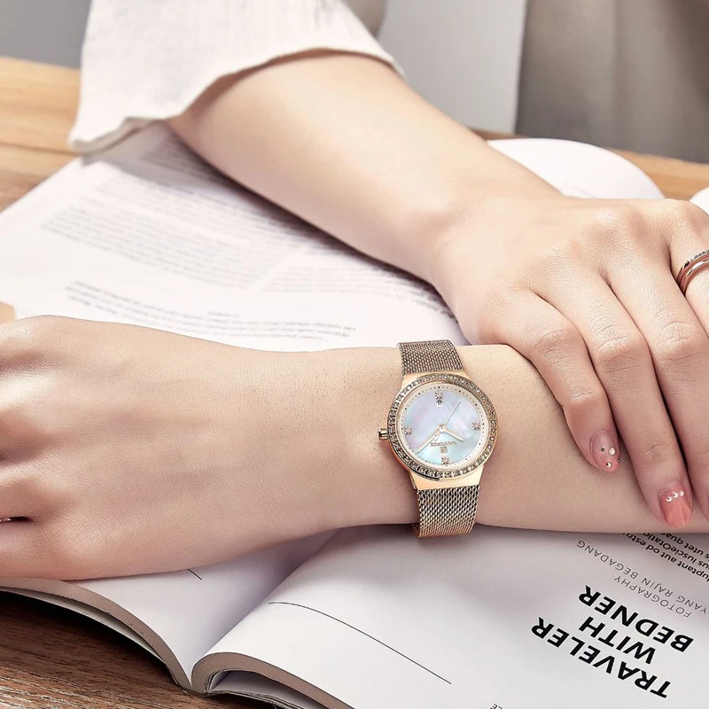 2019 NAVIFORCE New Women Luxury Brand Watch Fashion Rose Gold Quartz Watches Female Clock Casual Ladies 4