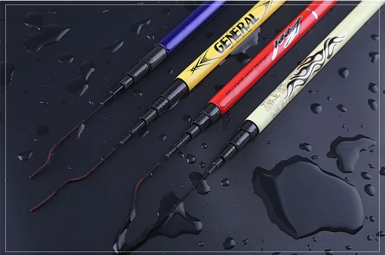 Ultralight Hard 3.6/4.5/5.4/6.3/7.2 Meters Stream Hand Pole Carbon Fiber Casting Telescopic Fishing Rods Fish Tackle Hand Pole