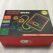 10 шт. HDMI Супер Мини ТВ семейная игровая консоль HDMI 8 бит Ретро игровая консоль встроенный 621 игры Ручной игровой плеер