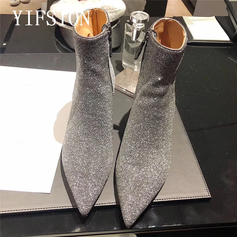 

OLOME New Fashion Genuine Leather Women Short Boot Sexy Pointed Toe Side Zip Thin Low Heel Women Autumn Boots Shoes Woman