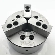 

8 Inch 8" Hydraulic Chuck three 3 Jaw Hollow Power Chuck & Back Plate for CNC Lathe Boring Cutting Tool Holder Hole Oil CE