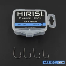 50pcs Barbed Coated Carp Fishing Hooks with Eye Design in Japan Made by High Carbon Steel 8001