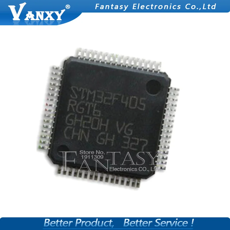 Новая и оригинальная интегральная схема STM32F405RGT6 QFP64 STM32F405 QFP 32F405RGT6 1 шт. |