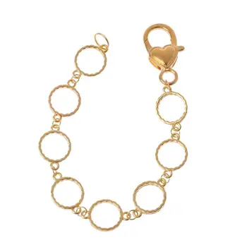 

DIY Metal Blank Frame Chain Bracelet Round Heart Bezel Setting UV Resin Jewelry