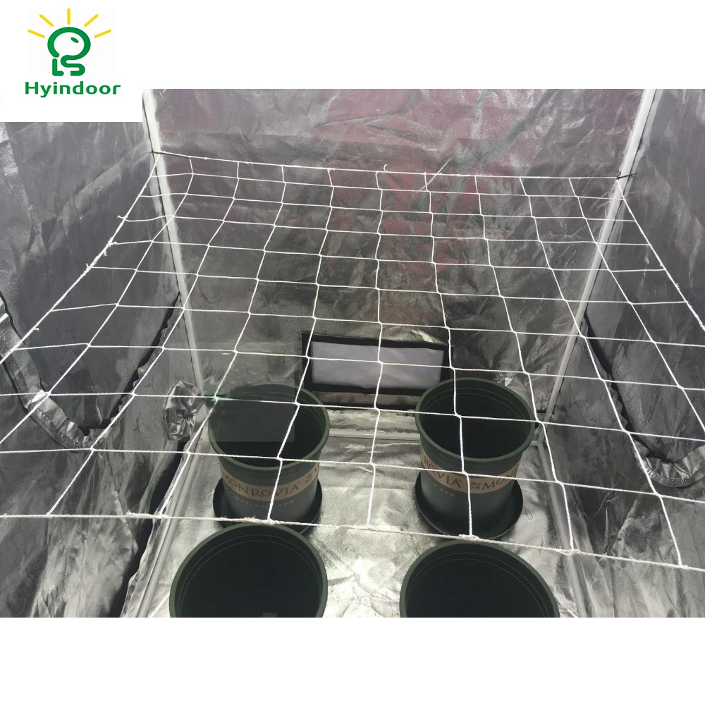 Plant Mesh Netting 60x60cm Vegetables Plant Trellis Netting with 4 Steel Hooks