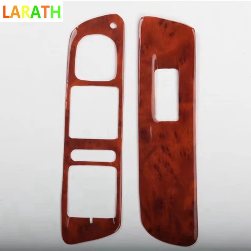 Для Volkswagen VW Tiguan 2013 двери автомобиля подлокотник Панель отделкой наклейки окно Стекло подъема кнопки рамка украшения 2 шт