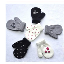 Pudcoco зимние перчатки милые детские вязаные теплые мягкие перчатки детские варежки ярких цветов для мальчиков и девочек унисекс Лидер продаж