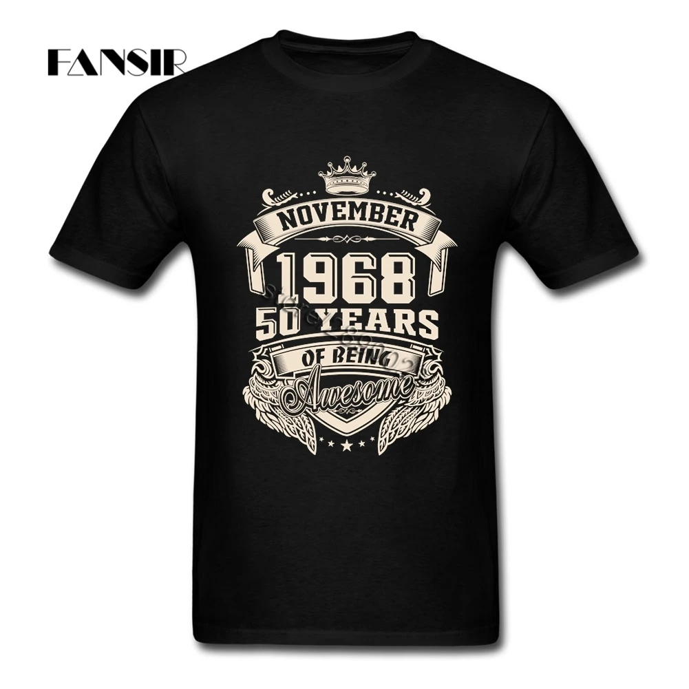 3XL родился в 1968 50 лет удивительные строгие рубашки для мужчин с коротким рукавом