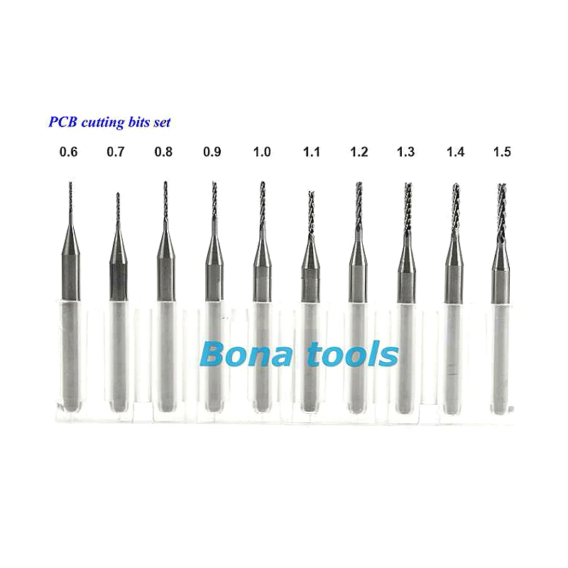 10 шт. набор фрез для печатной платы 0 6 1 5 мм|milling cutting tools|pcb bitcnc pcb bits |