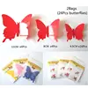 24Pcs/Lot 3D Butterfly Wall Sticker for Home Decor DIY Butterflies Fridge stickers Room Decoration Party Wedding Decor ► Photo 2/6