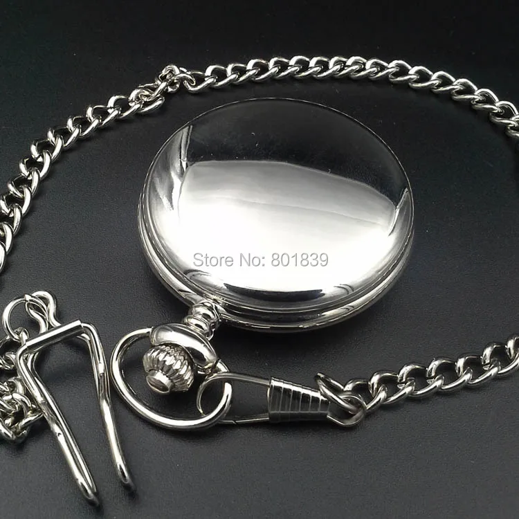 Лаконичные серебряные круглые винтажные часы, модные карманные часы для мужчин и детей, лучший подарок, карманные часы H026