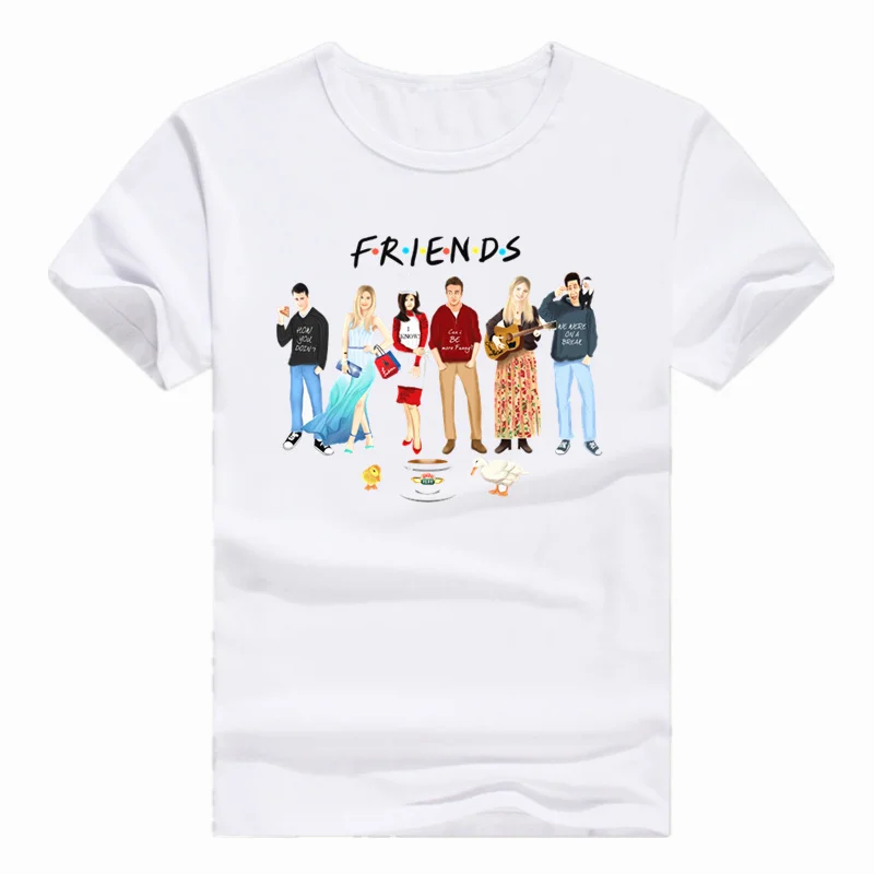 

Asian Size Print Eat Like Joey Dress Like Rachel Friends TV T-shirt Summer Short sleeve O-Neck Tshirt For Men And Women HCP4429