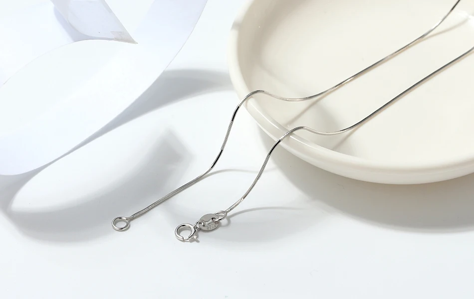 ORSA JEWELS Настоящее серебро 925 пробы женское ожерелье-цепь женское ожерелье простое модное ювелирное вспомогательное оборудование SC19