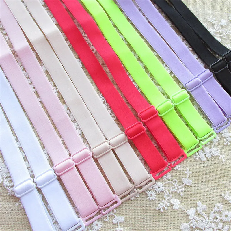 

Women's Convertible Bra Straps 1.0 cm wide Adjustable Elastic Soft Shoulder Straps Intimates Accessories bra straps 12pairs/lot