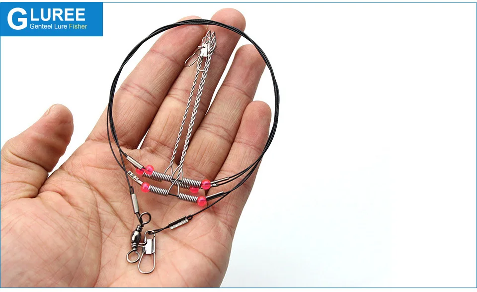 GLUREE-5Pcs-93cm-Fishing-Hook-String-Hook-Balance-Bracket-Fishing-Rigs-Wire-Leader-Anti-Winding-Fishing-Tackle-Accessories_08
