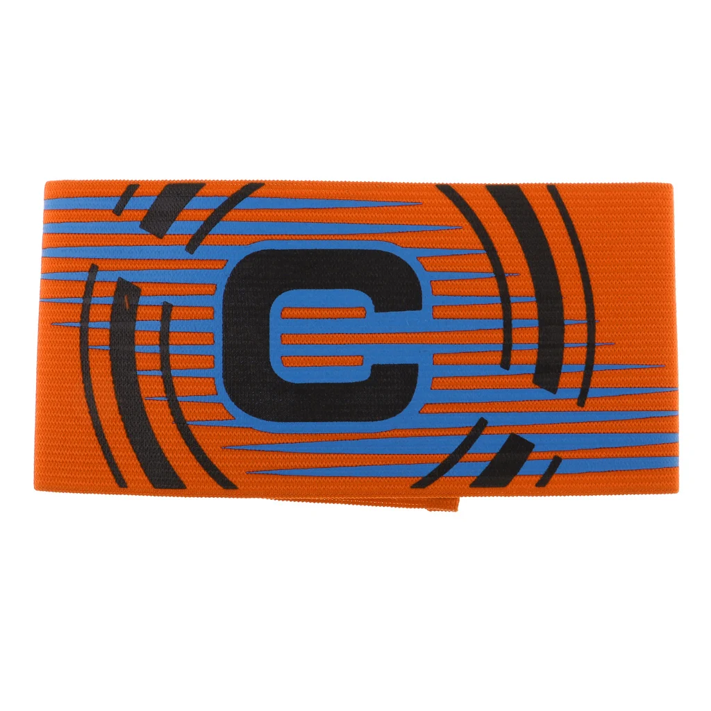 Football Soccer Captain Armband, Elastic Captains Armband for Adult Youth One Size, Stripe Design